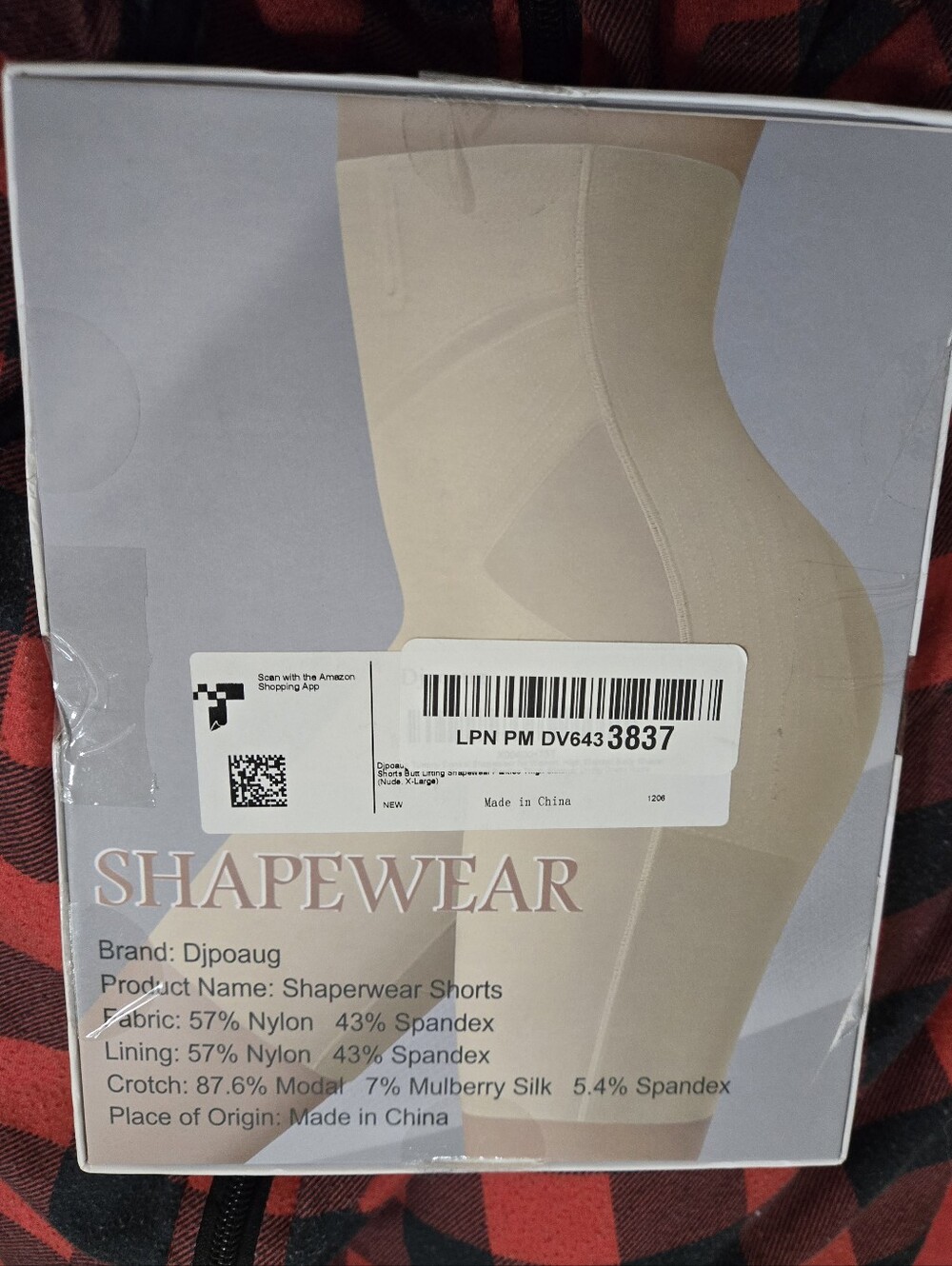 High Waisted Shapewear Women NIB , SHAPEWEAR SHORTS. SZ X-LG  WAIST, HIPS THIGHS